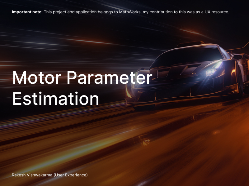 Motor Parameter Estimator App